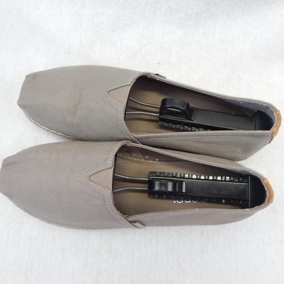 BOBS From Sketchers Memory Foam Womens Grey Flats Size 9.5 - Picture 6 of 11